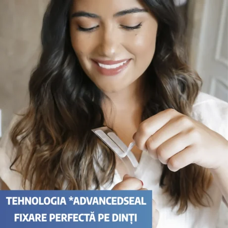 Benzi Crest 3D Classic White tehnologie advancedseal fixare perfecta pe dinti