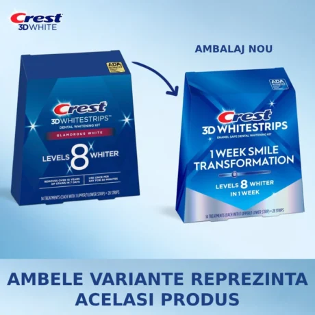 Crest Glamorous white ambalaj nou