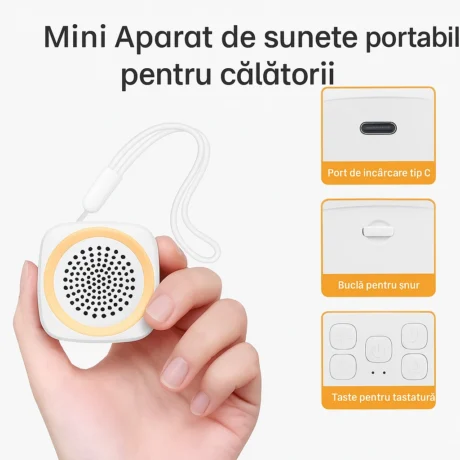 Dispozitiv-Sunet-Alb-Portabil-Reincarcabil-Timer-Lampa-de-veghe-Autonomie-50-ore-White-Noise-pentru-Bebelusi-si-Adulti-26-Sunete-galerie-1.webp